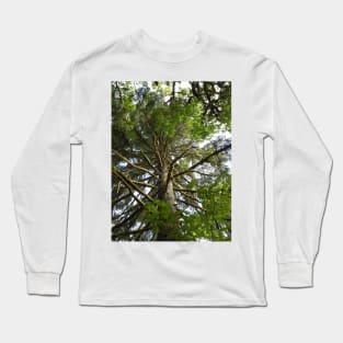 Mossy Tree Nature Photography Pacific Northwest Long Sleeve T-Shirt